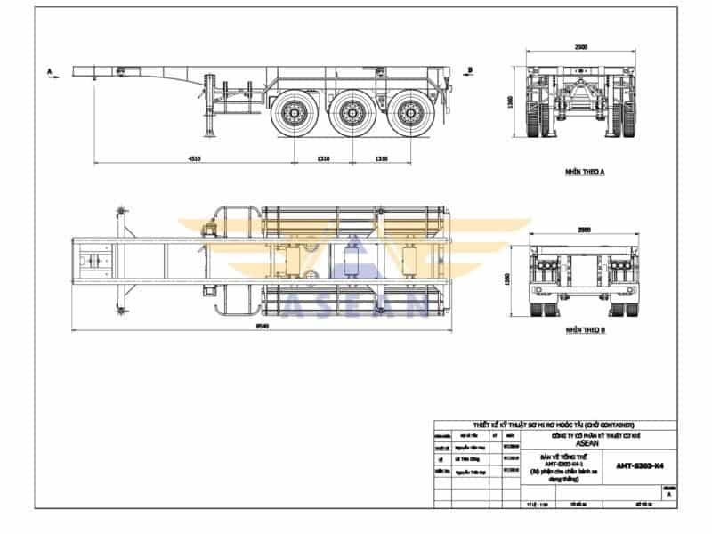 30 Ft Trailer For Sale, 3 Axles Skeletal Trailer (Lift Axle 2) 2 30 ft trailer for sale