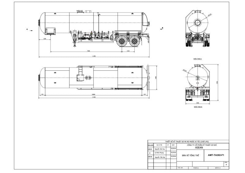 Lpg Trailer 30 Feet 2 Axles - Amt-Ta302-F1 2 lpg trailer